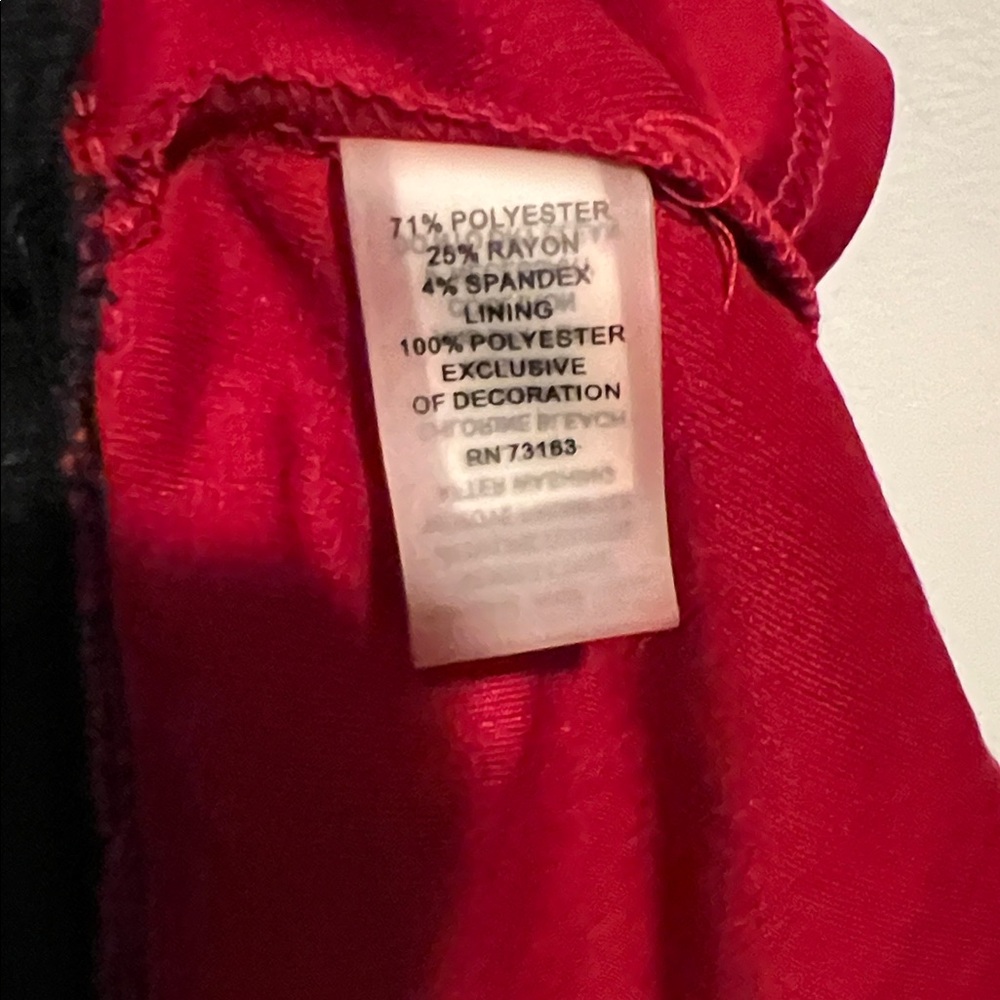 Spense Black and Red Mini Dress - Picture 7 of 8